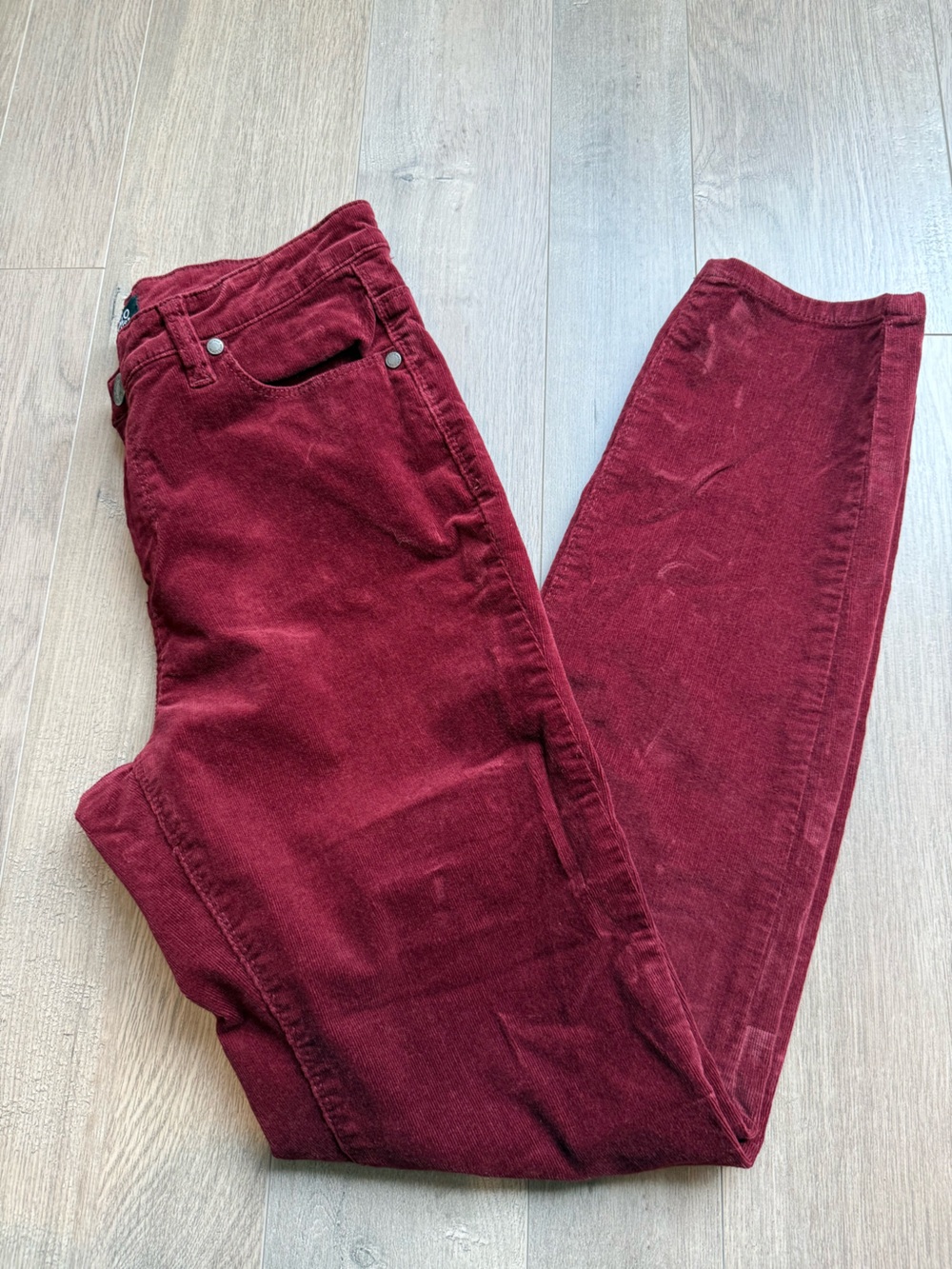 Buffalo David Bitton Women's Straight-Leg Corduroy Jeans in Burgundy